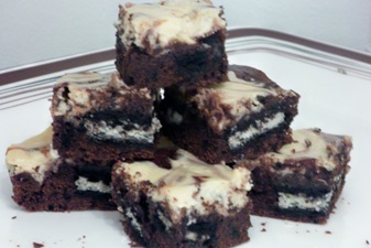 brownies stacked