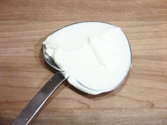 cream cheese measured